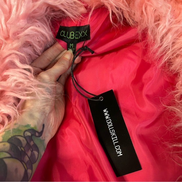 Pink Ombre Faux Fur Coat - Picture 7 of 11